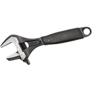 Comparateur de prix : Clé à molette réglable BAHCO 9031P - Ouverture extra-large - Noir