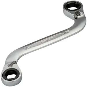 Comparateur de prix : BAHCO Clé polygonale à cliquet 14-19 mm en forme de S avec finition chromée, 200 mm