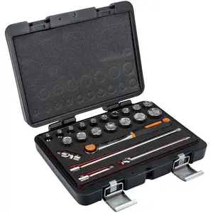 Jeu de douilles 3/8, 6 pans métriques et cliquet à tête ronde/manche t...Vendu paramazon