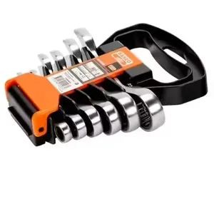 Bahco Jeu de clés mixtes à cliquet série courte - 6 pcs/support en plastique pas cher