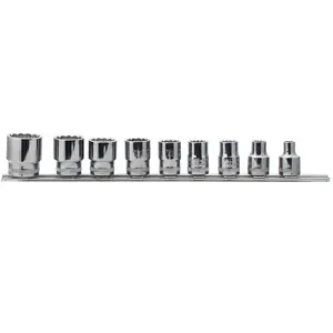 BAHCO - Jeu de douilles 3/8 avec profil 12 pans dimensions métriques - 9 pcs/railVendu paramazon