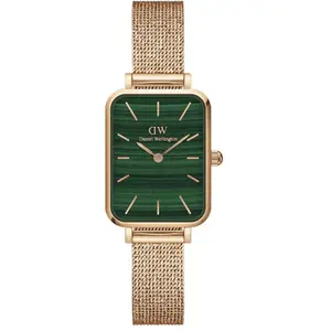 Daniel Wellington Quadro Montre 20x26mm Double Plated Stainless Steel (316L) Rose Gold pas cher
