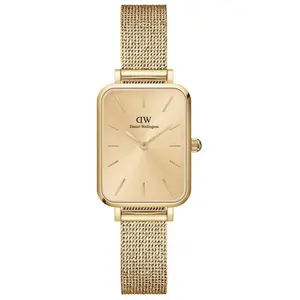 Comparateur de prix : Montre Femme Quadro Doré jaune DW00100485 Daniel Wellington