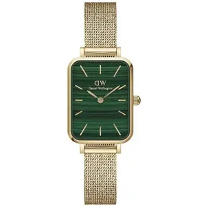 Comparateur de prix : Montre - DANIEL WELLINGTON - Quadro - Doré - Cadran Vert - Étanchéité 3 ATM