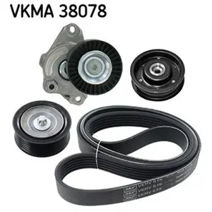 Jeu De Courroies Trapézoïdales Poly Mercedes-Benz Skf Vkma38078 pas cher