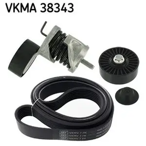 SKF Jeu de courroies trapézoïdales poly VKMA38343 pas cher