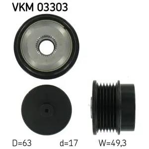 Comparateur de prix : Poulie roue libre, alternateur VKM 03303 SKF VKM03303