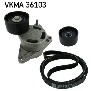 SKF Jeu de courroies trapézoïdales à nervures, par ex. pour Opel, Renault, Nissan pas cher