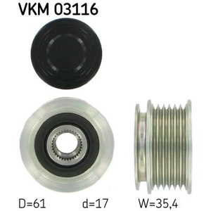 Comparateur de prix : SKF Poulie roue libre, alternateur, par ex. pour VW, Audi, Seat, Skoda
