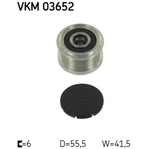 Comparateur de prix : SKF Poulie roue libre, alternateur pour VOLVO: S40, V40 (Ref: VKM 03652)
