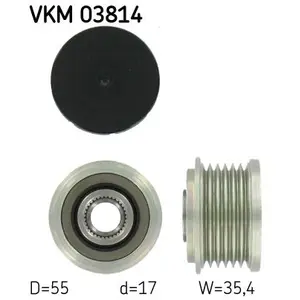 Comparateur de prix : Poulie roue libre, alternateur VKM 03814 SKF VKM03814