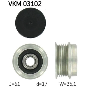 Comparateur de prix : SKF Poulie roue libre, alternateur, par ex. pour Audi, VW