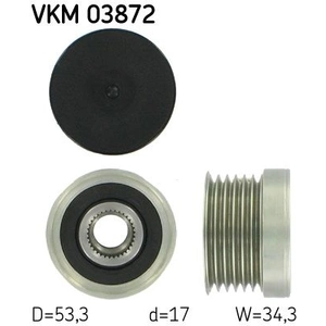 Comparateur de prix : Poulie roue libre, alternateur VKM 03872 SKF VKM03872