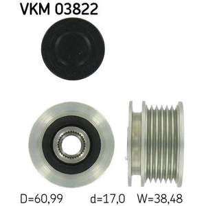 Poulie roue libre, alternateur VKM 03822 SKF VKM03822 pas cher