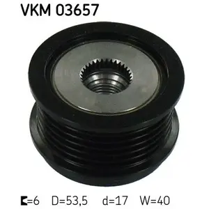 Comparateur de prix : Poulie roue libre, alternateur VKM 03657 SKF VKM03657