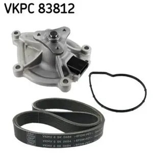 SKF Pompe à eau + kit de courroie trapézoïdale à nervures VKMC33843 pas cher