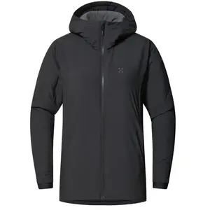Comparateur de prix : Haglofs Haglöfs - Women's Mimic Alert Hood - Veste synthétique taille S, gris/noir
