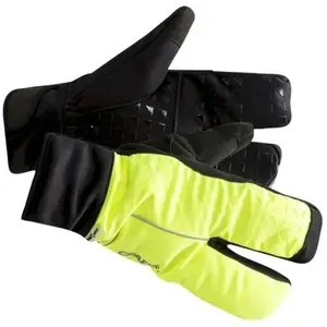 Gants craft siberian 2 0 split finger glove jaune noir pas cher