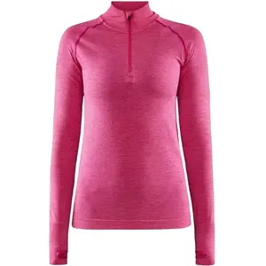 Craft Core Dry Active Comfort Half-Zip Haut Manches Longues Femmes - Bleu Foncé, Taille XL pas cher