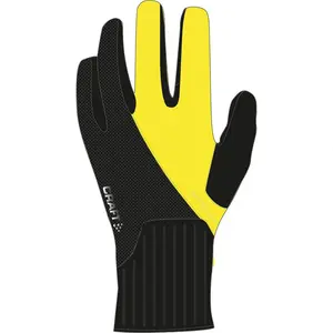 Gants longs craft all weather glove jaune noir unisex pas cher