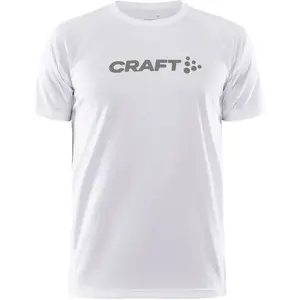Craft Core Essence Logo Tee Maillot De Course Hommes - Blanc, Taille S pas cher