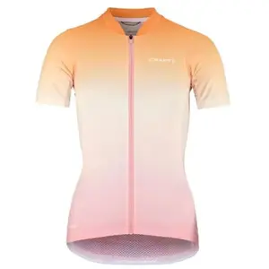Maillot a manches courtes craft adv endur graphic rose orange femme pas cher