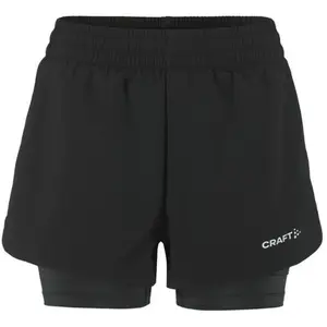 Craft ADV Essence 2in1 2 Short De Running Femmes - Noir, Taille XXL pas cher
