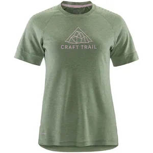 Craft Pro Trail Woolsleeve Maillot De Course Femmes - Vert, Taille M pas cher