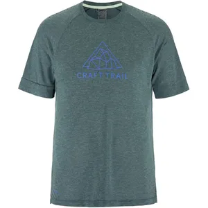Craft Pro Trail Wool Maillot De Course Hommes - Bleu Gris, Taille S pas cher