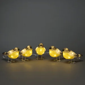 Konstsmide Christmas Figurines LED Oiseau pour l’extérieur, lot de 5