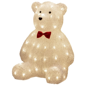 Konstsmide Christmas Figurine déco LED Ours transparente IP44 38 cm