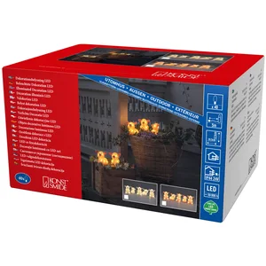 Konstsmide Season Figurine LED Cochon, kit de 5 en chaîne, transp