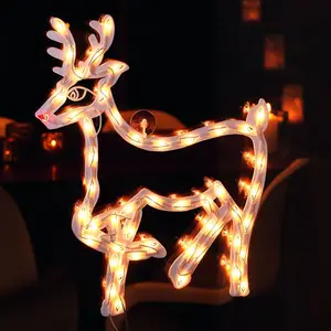 Konstsmide Christmas Silhouette fenêtre Renne LED intérieur 50 lampes pas cher