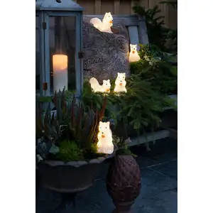 Comparateur de prix : Konstsmide Christmas Figurines LED Écureuil pour l’extérieur, lot de 5