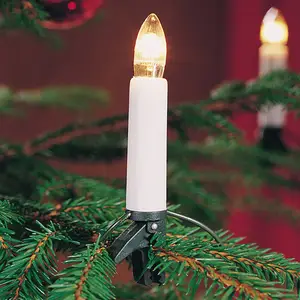Comparateur de prix : Konstsmide 2000-000 Guirlande de Sapin Bougie + 16 Lampes Claires 230 V
