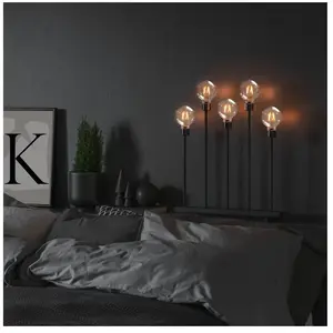 Konstsmide 3963-710TR Lustre en métal, Acier, Noir pas cher