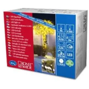 Konstsmide 3610-000 Guirlande 40 Micro LED Jaune + Câble Noir 24 V