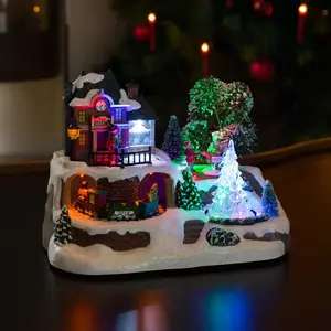 Comparateur de prix : Konstsmide Christmas Lampe décorative LED Gare avec sapin de Noël en cristal