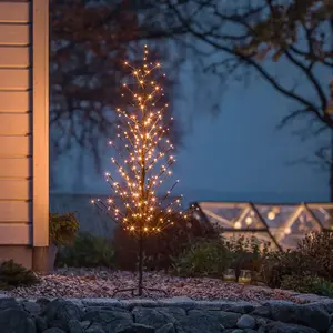 Konstsmide Christmas Arbre lumineux LED, noir, 150 cm pas cher
