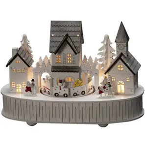 Konstsmide 3269-210 décoration de Noël, Bois, White, Taille unique pas cher