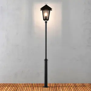 Comparateur de prix : Lampadaire extérieur Konstsmide Benu 100 W noir 254 cm