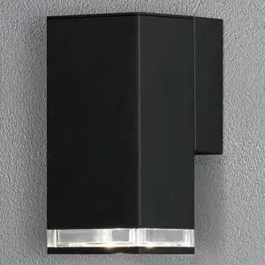 Konstsmide Applique d’extérieur Pollux down 16,5 cm, noireVendu parluminaire