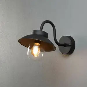 Comparateur de prix : Konstsmide Vega Dôme Classique Extérieur Mini Mural Noir E27, IP44