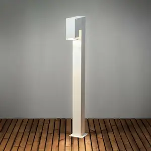 Konstsmide Pollux Borne Courte Extérieure Moderne Blanc GU10 1M, IP44Vendu parreuter