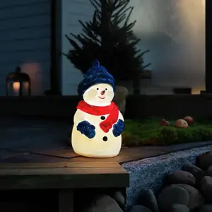 Konstsmide Christmas Figurine LED Bonhomme de neige, blanc chaud, IP44Vendu paramazon