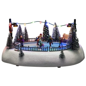 Comparateur de prix : Konstsmide Christmas Lampe déco LED Patinoire musique, pile USB