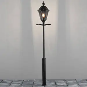 Konstsmide Lampe pour mât Pallas, noire pas cher