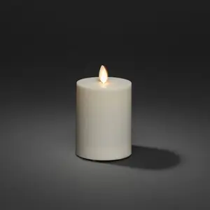 Comparateur de prix : Konstsmide Christmas Bougie LED IP44 blanc crème lisse hauteur 13cm