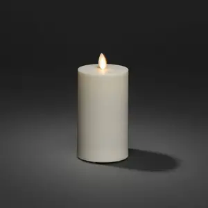 Comparateur de prix : Konstsmide Christmas Bougie LED IP44 blanc crème lisse hauteur 18cm
