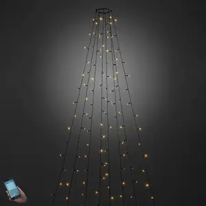 Konstsmide LED Arbre Manteau, App Geste téléguidé, plastique, noir